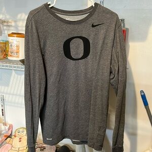 Men’s Nike Oregon Ducks L/S T-Shirt, SZ: Large